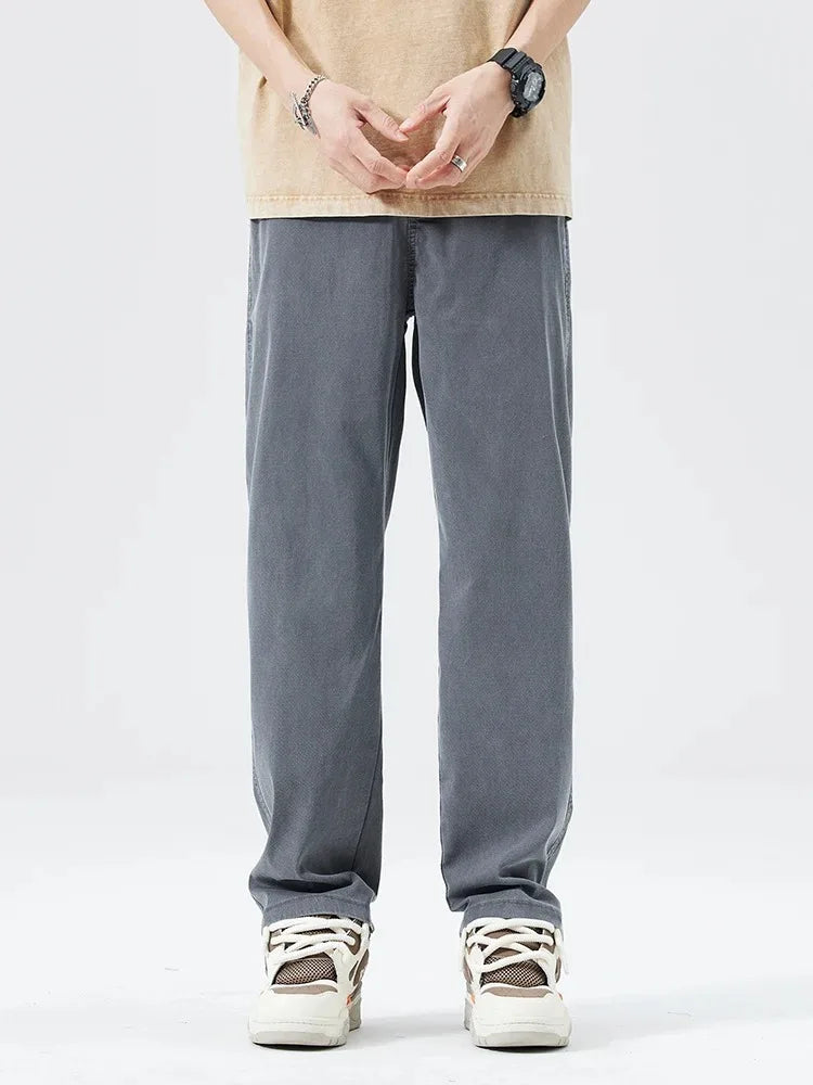 Men’s Ultra-Thin Baggy Jeans – Soft & Breathable Lyocell Straight-Leg Pants - Style Heaven