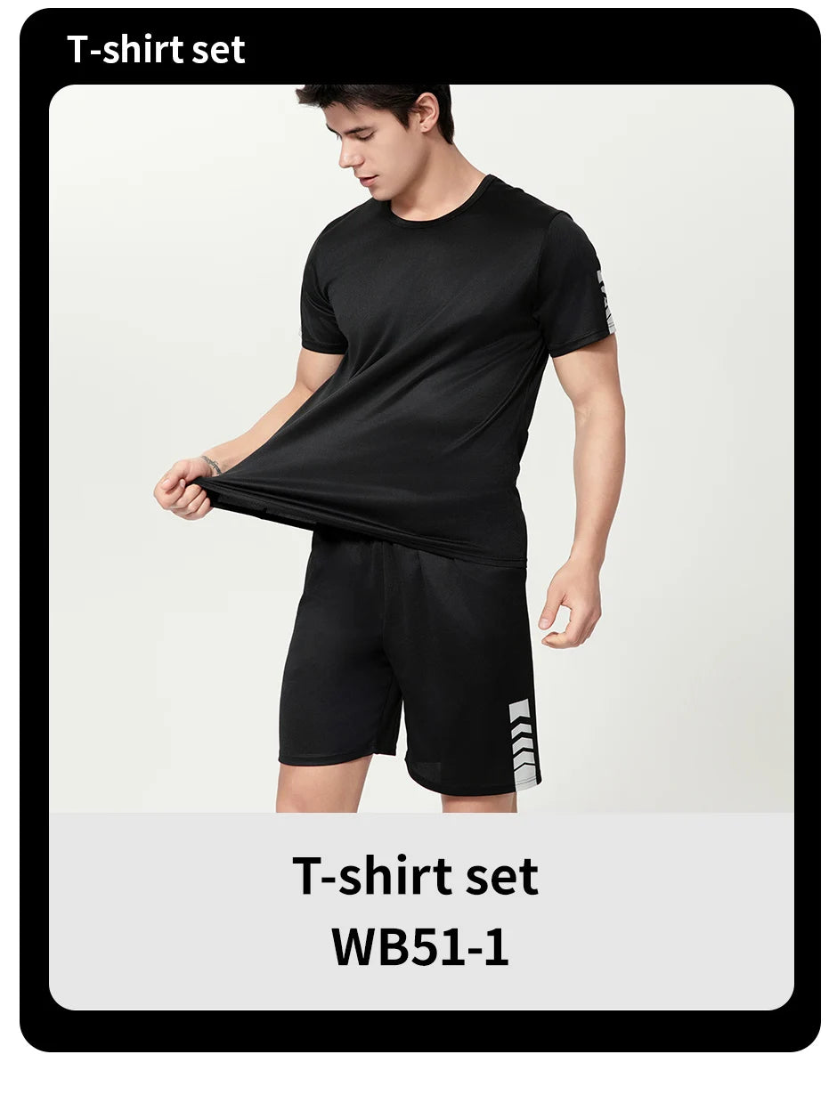 2-Pack Men’s Summer Casual T-Shirt & Shorts Set – European & American Size Activewear for Running & Fitness Style Heaven